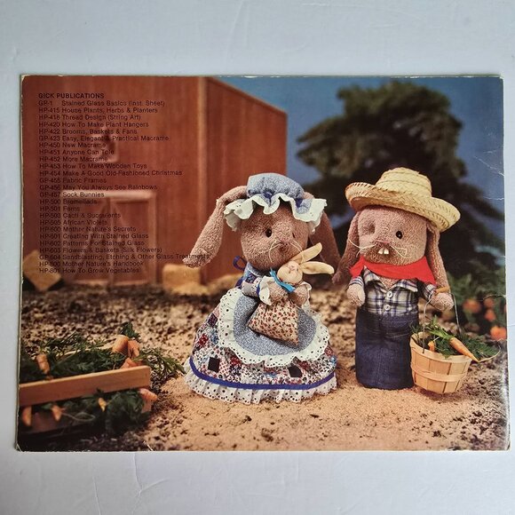 Sock Bunnies Designer Series Craft Pattern Booklet By Quick Publications - Picture 15 of 16